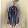 Original Modezeichnung signiert | 1940er Jahre | Francoise Bianell