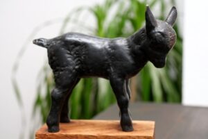 Eisenguss „Böckchen“ J.W. Fehrle | schöne, kleine Skulptur | sehr liebenswert