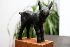 Eisenguss „Böckchen“ J.W. Fehrle | schöne, kleine Skulptur | sehr liebenswert