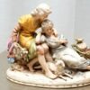 Gräfenthal Porzellan Figur Nr. 11796 "Die Verlobten" Paar Mann + Frau + Schaf