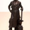 Bronze Figur "Schmied" von C.M. Geiling | Signiert | Düsseldorfer Bronzegießerei