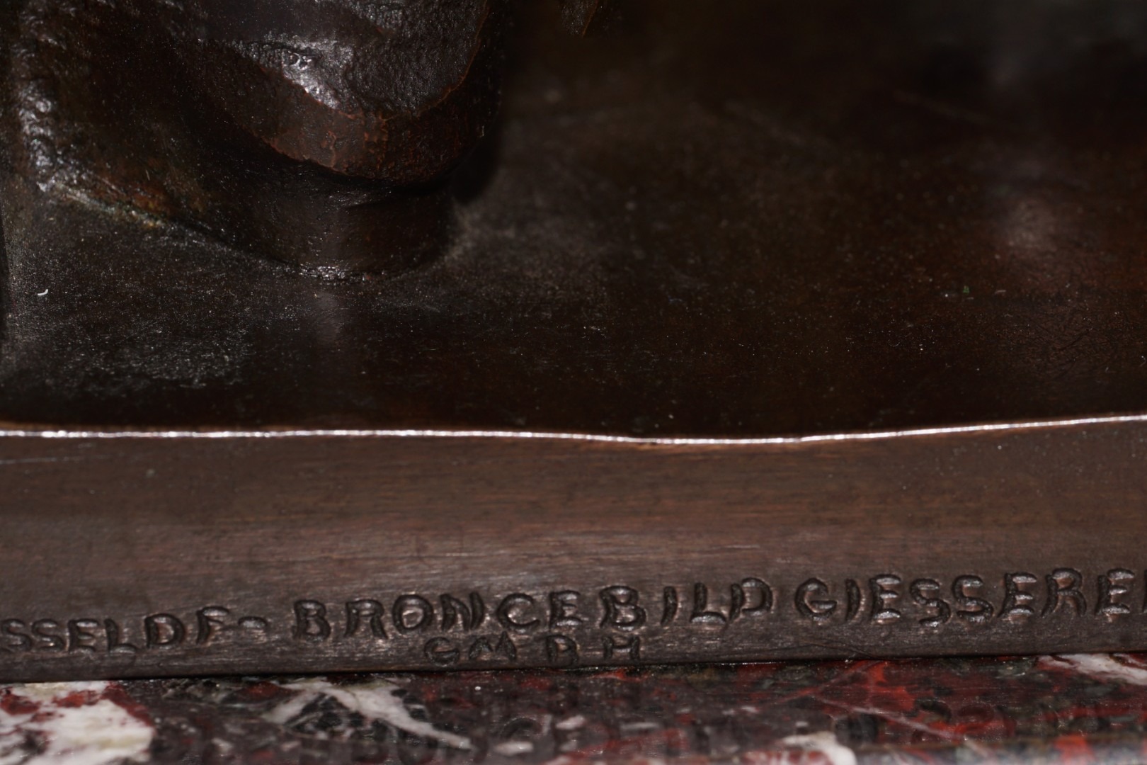 Bronze Figur "Schmied" von C.M. Geiling | Signiert | Düsseldorfer Bronzegießerei