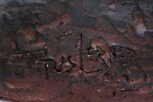 Titus Lerner | original Keramikskulptur | Kopf mit Maske | Signiert | von 1992