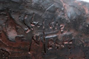 Titus Lerner | original Keramikskulptur | Kopf mit Maske | Signiert | von 1992