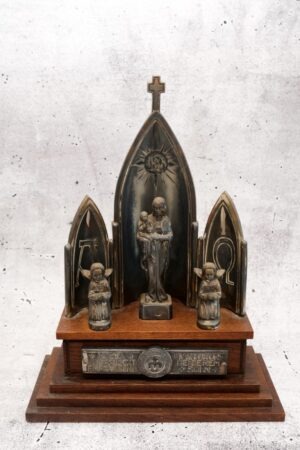 Spieluhr Hausaltar | Fa. Welty Augsburg | Maria | 1950er | "Mariannisches Jahr"
