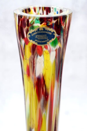 Wunderschöne, bunte, schlanke Glasvase | Austen (Bodenmais)
