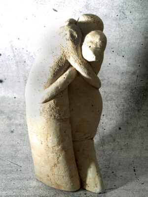 Keramik-Skulptur - umschlungenes Paar | "Dutch Design Ceramics"