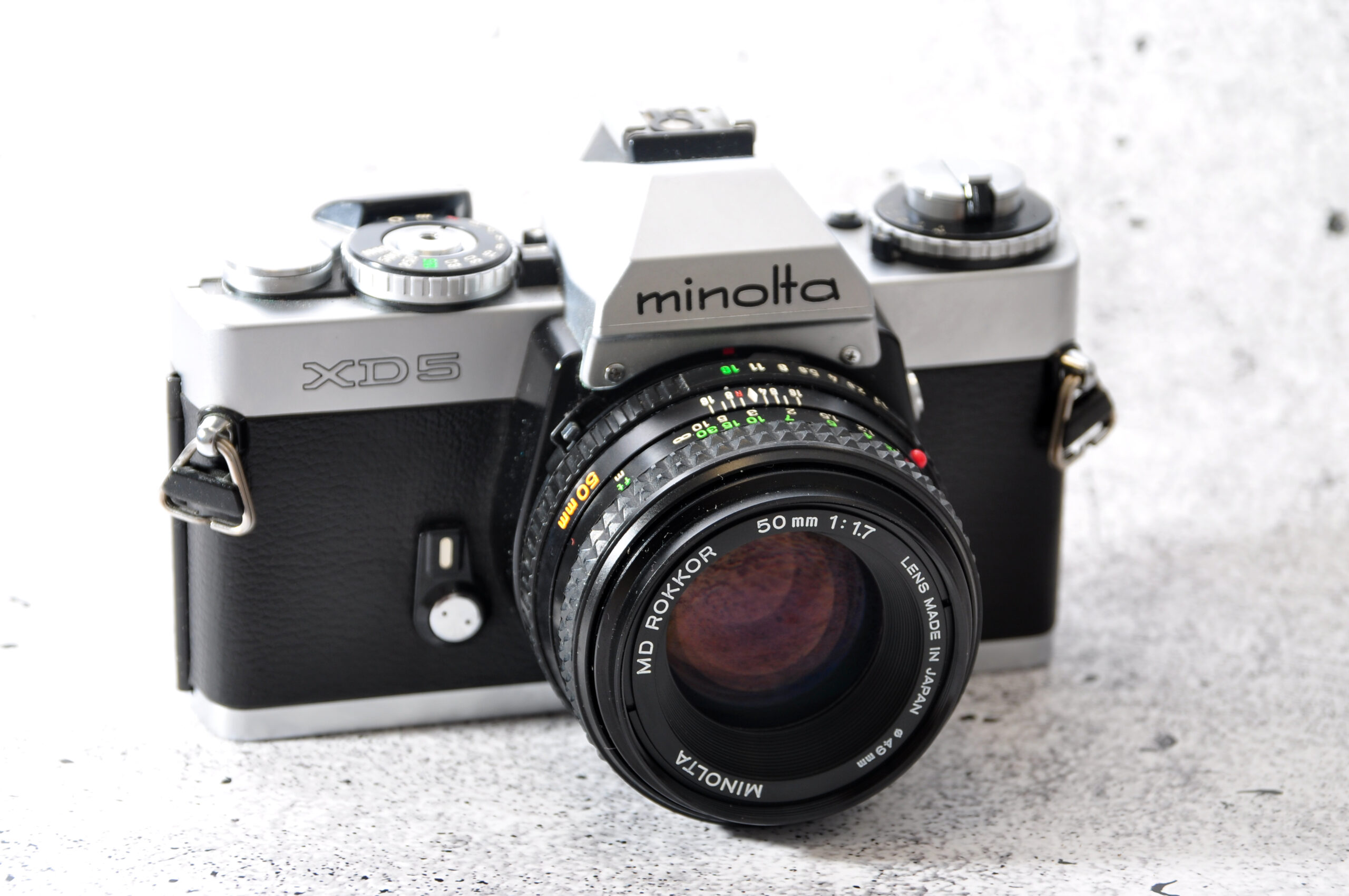 Minolta XD-5 mit Objektiv MD Rokkor 50 mm / 1.7 (49 mm) | Eine Kameralegende