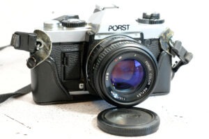 Porst CR3 (Fujica) mit Objektiv 1.6 / 50 mm | kompakte analoge SLR