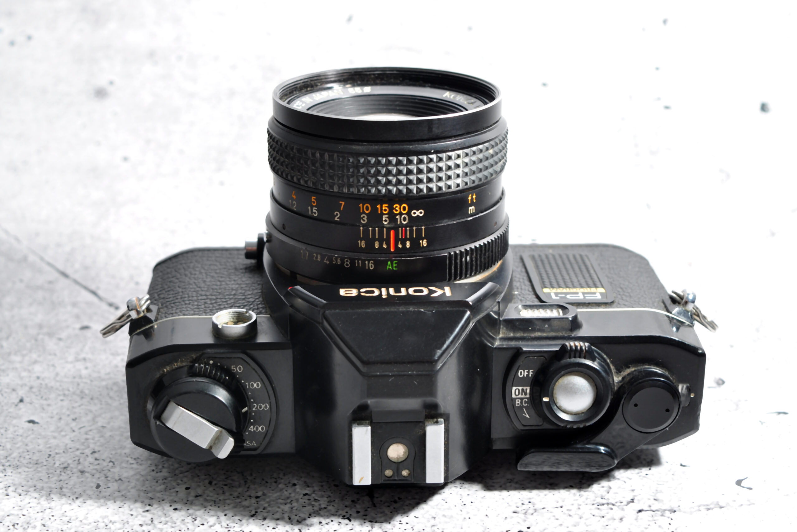 Konica FP-1 Programm mit Hexanon 50 mm / 1.7 | Guter Zustand