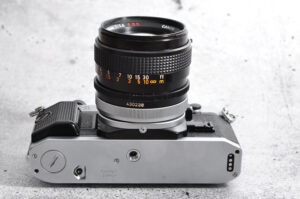 Canon AE-1 "P" (Program) mit FD 50mm / 1.4 S.S.C. | Lichtriese